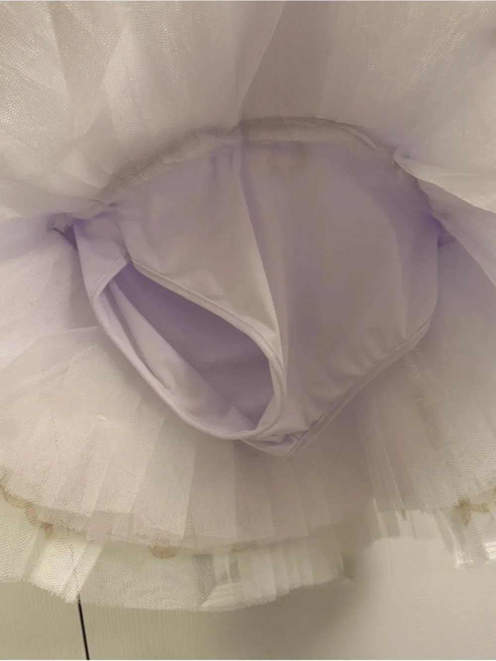 Girls White & Gold Swan Lake Ballet Tutu Costume Dress 11-12 Years